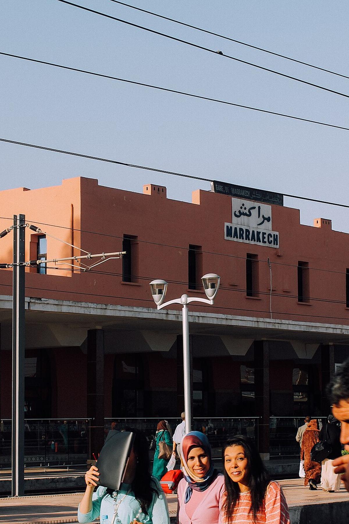 Marrakesh railway station Morocco