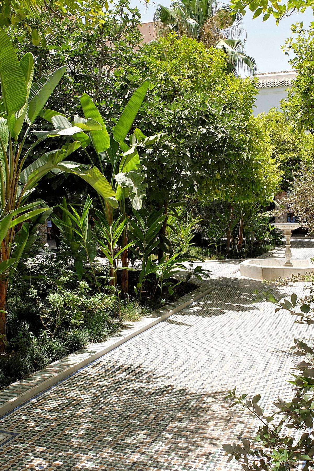 riad courtyard Marrakesh Morocco